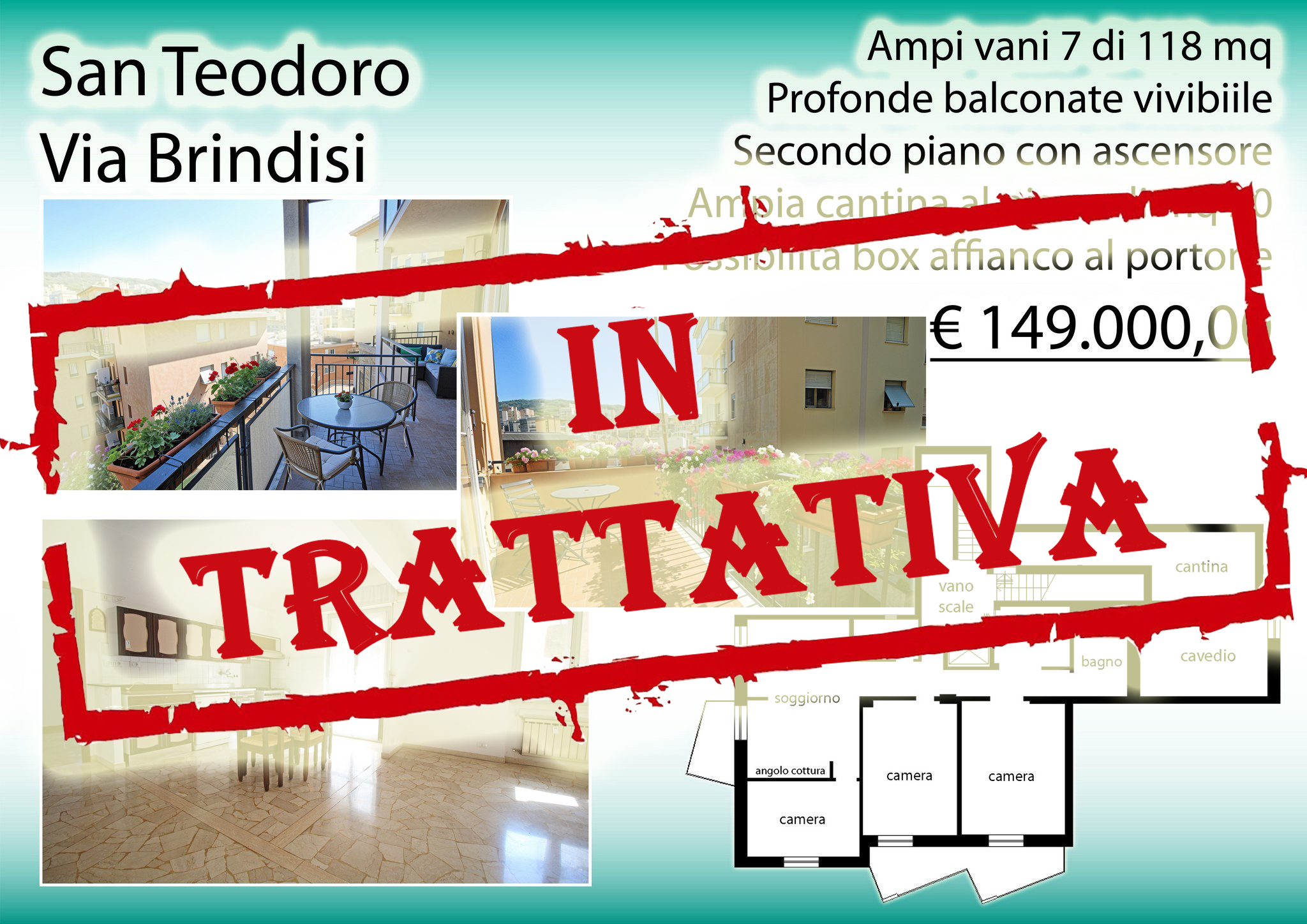 In trattativa Un’Oasi di Luce a San Teodoro: Benvenuti in Via Brindisi